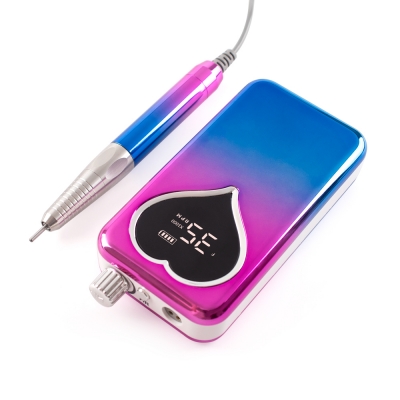 Gradient Blue Color Portable And Desktop Brushless Nail Drill Machine 35.000RPM