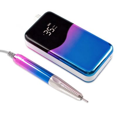 Gradient Blue Color Portable And Desktop Brushless Nail Drill Machine 35.000RPM