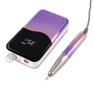 Gradient Purple Color Portable And Desktop Brushless Nail Drill Machine 35.000RPM